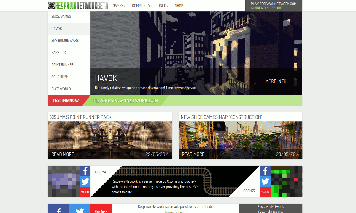 Screenshot of respawnnetwork.com